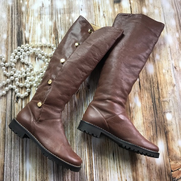 Michael Kors Shoes - Kors michael Kors brown snap button boots